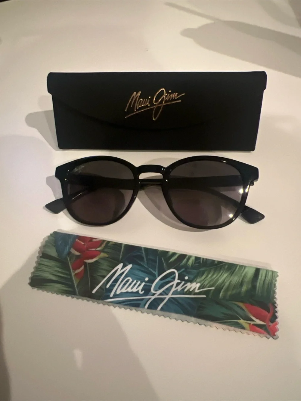 Maui Jim HIEHIE Polarized Black MJ0636S 001 50-20-145 Sunglasses Brand New